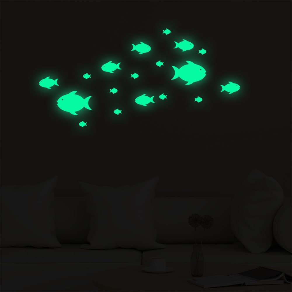 Xiaoyu adesivos luminosos quarto das crianças menina quarto decoração auto-adesivo fluorescente adesivos de parede dormi