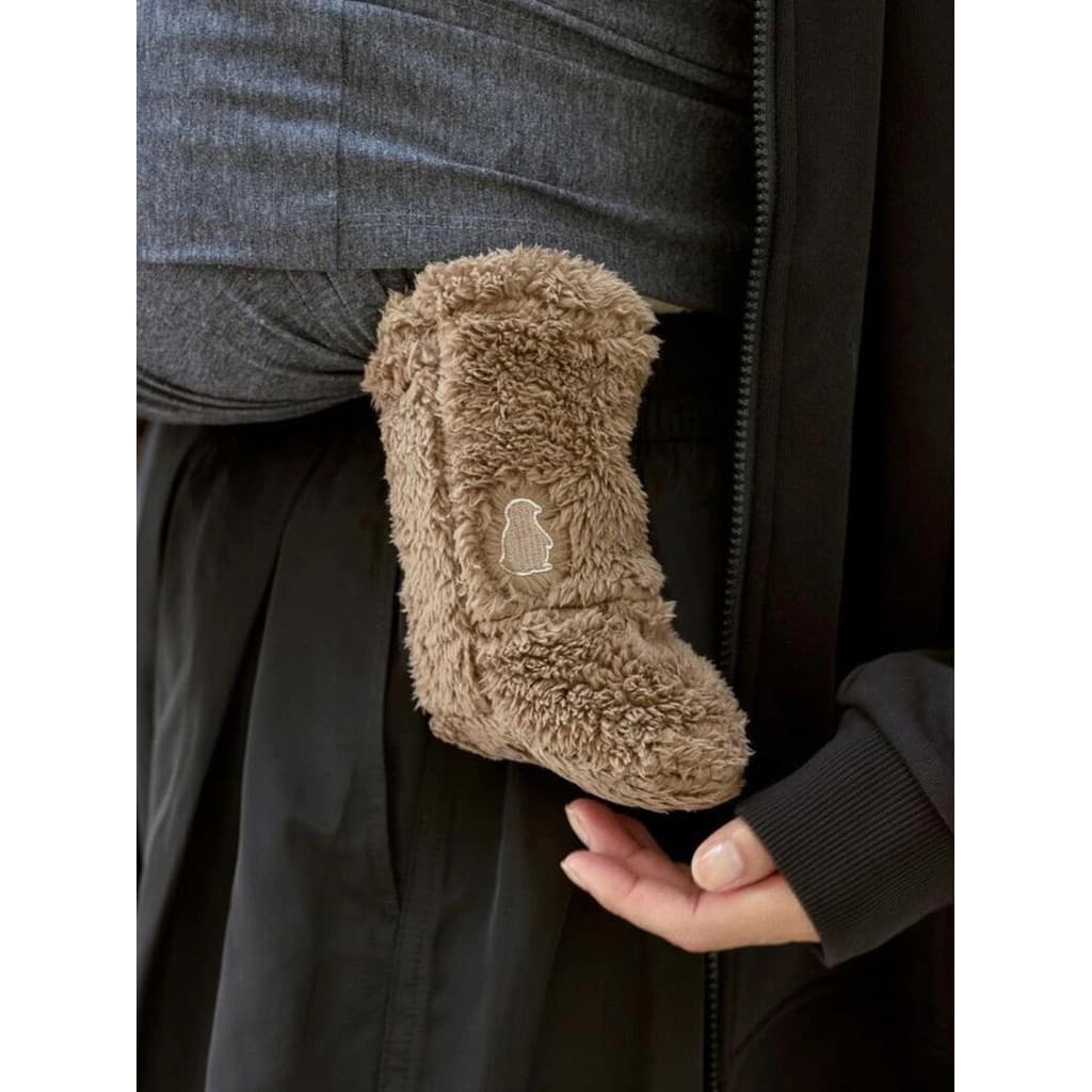 Meias de inverno para bebês, meias quentes, botas fofas e engraçadas para passeio de bebê, meias quentes e adequadas par