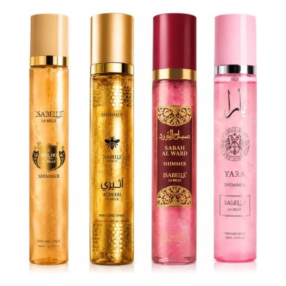 Body Splash Shimmer Afeef Atheeri Yara Sabah Al Ward 300ml