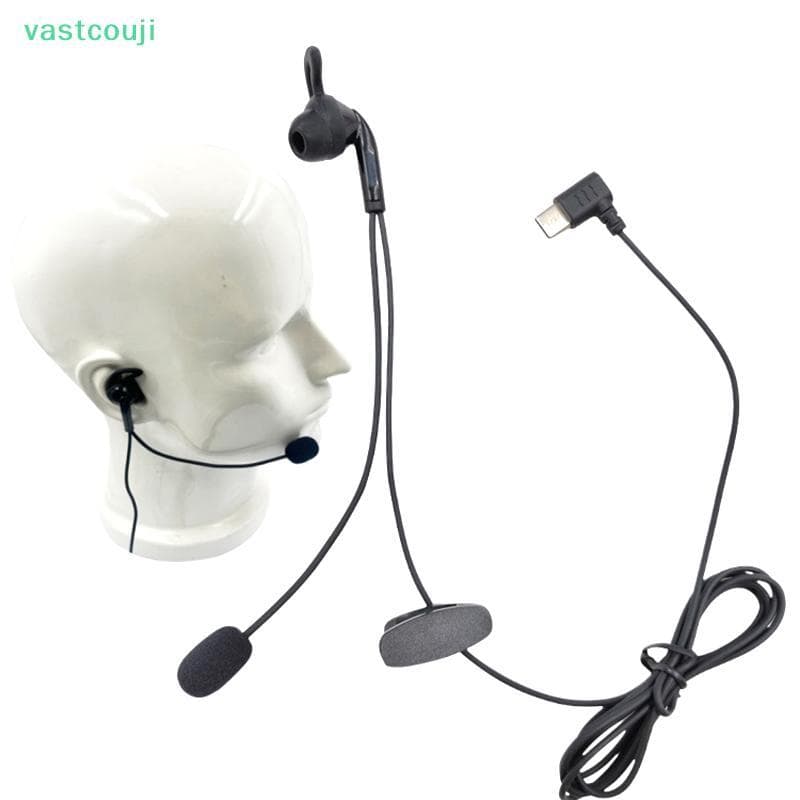 Vastcouji Tipo-C USB Árbitro Interfone Fone De Ouvido Fones Intra-Auriculares Para V6 Pro V4C Plus Q8 F6 V7 br