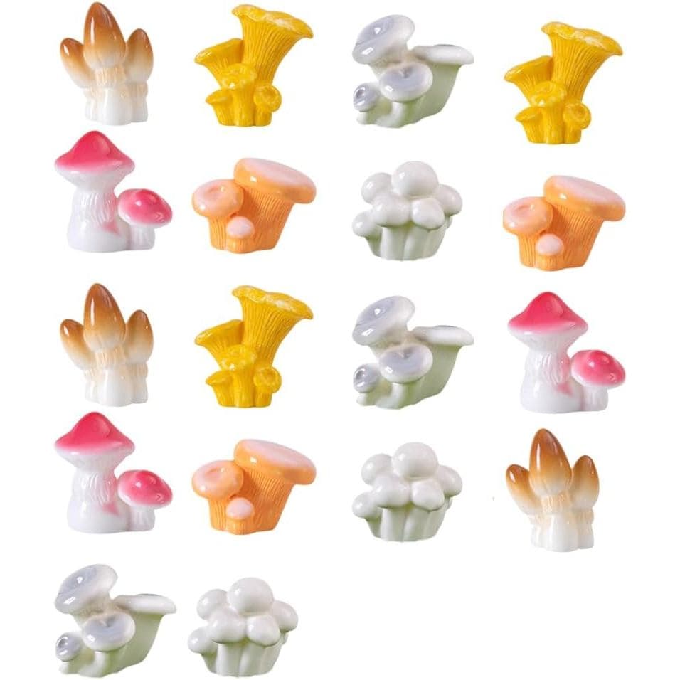 Cogumelo de Resina em Miniatura OULIGET, Cogumelos Fofos para Jardim DIY em Casa, Escultura de Cogumelo para Jardim de F
