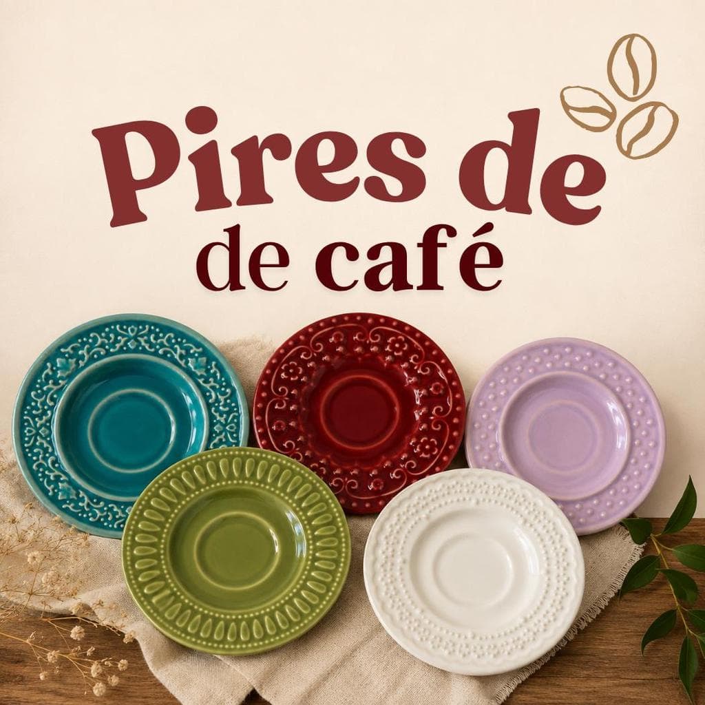 Pires de Café Avulso em Cerâmica Porto Brasil 11cm - 1 unid.