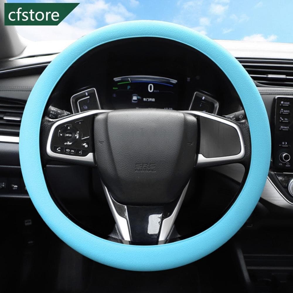 CFSTORE Capa Universal De Silicone Para Volante De Carro , Protetora Com Textura , Acessórios Interiores De Ajuste DIY M