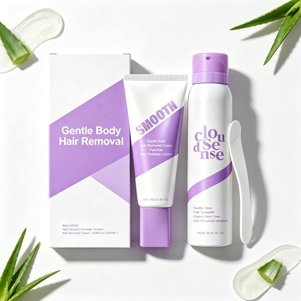 Spray Suave para Remoção de Pelos com Aloe e Ácido Hialurônico para Uso Diário em Homens e Mulheres |   Fórmula de Disso