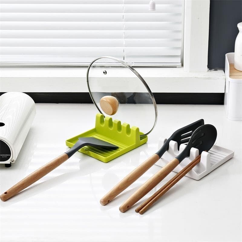 Rack de cozinha colher almofada pauzinhos pote tampa espátula rack talheres armazenamento doméstico multifuncional rack