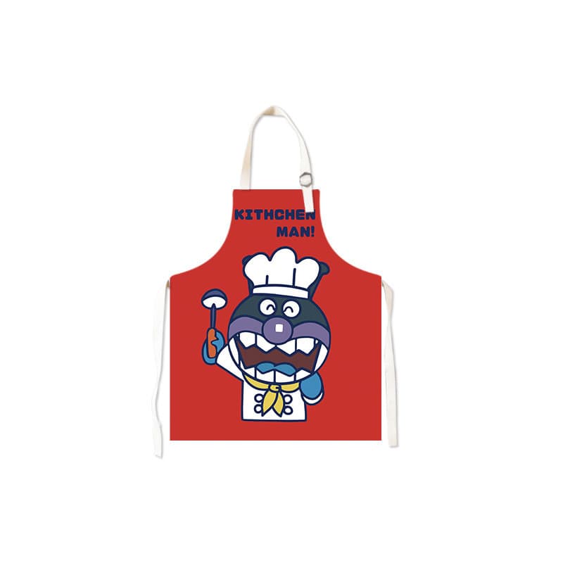 Avental à prova d'água de boa qualidade, avental Anpanman à prova de óleo para restaurante, avental de cozinha elegante