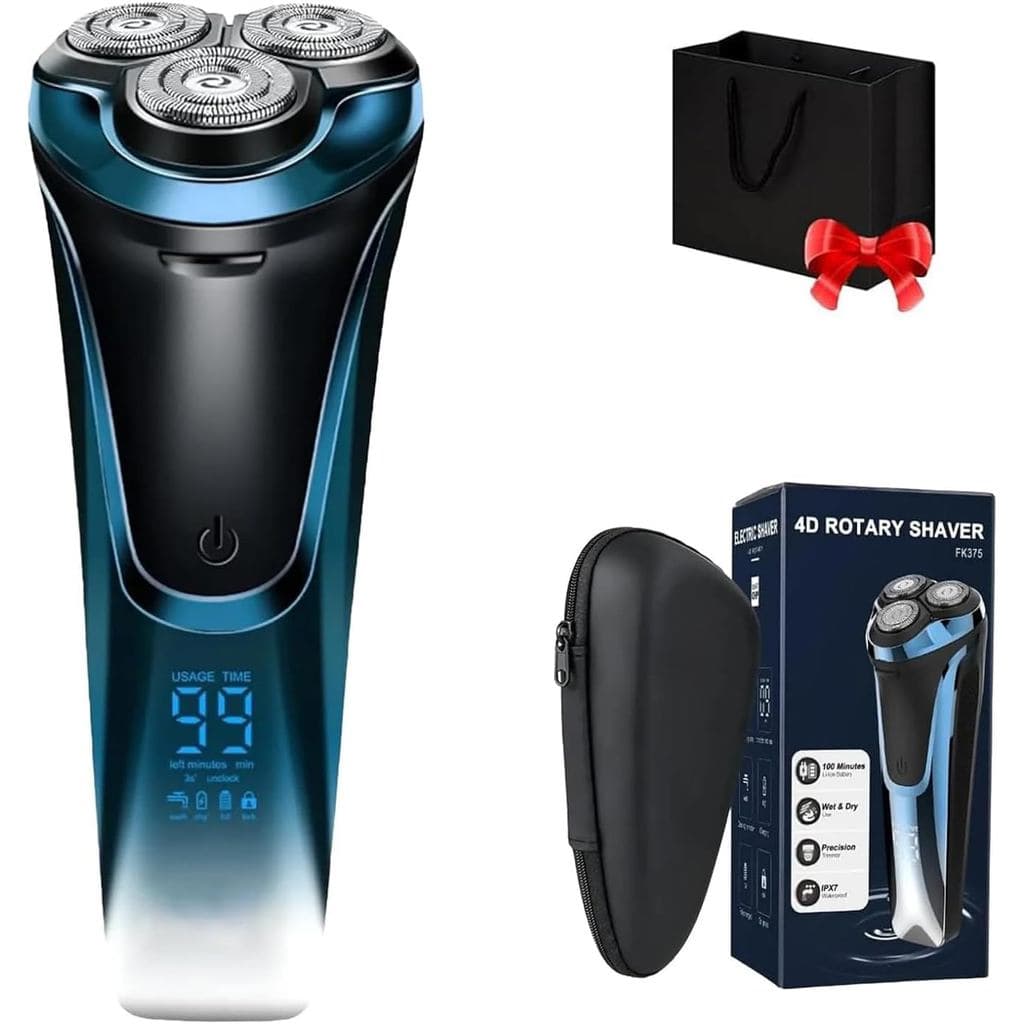 Barbeador Elétrico Snapbuy para Homens, Barbeador Elétrico Snapbuy Pro, Barbeador Sem Fio à Prova d'Água com 90 Minutos