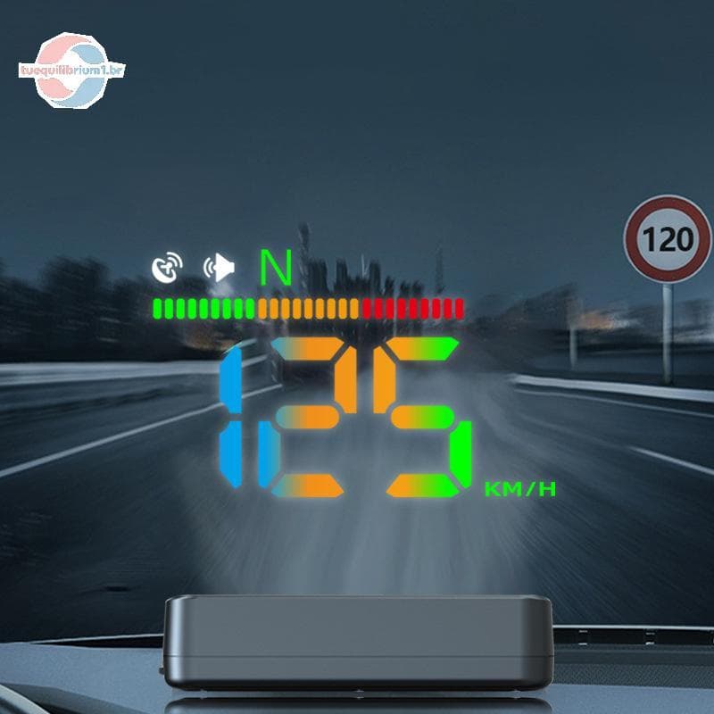 tue LED Velocímetro Do Carro HUD Veículos Medidores De Velocidade Pára-Brisa Head-Up Display Projetor GPS Posição Bússol