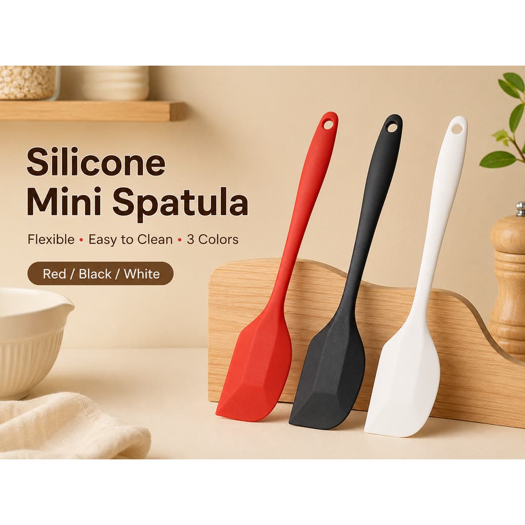 Mini Espátula De Silicone Raspador De Cozimento Flexível Creme Manteiga Mistura Cozinha