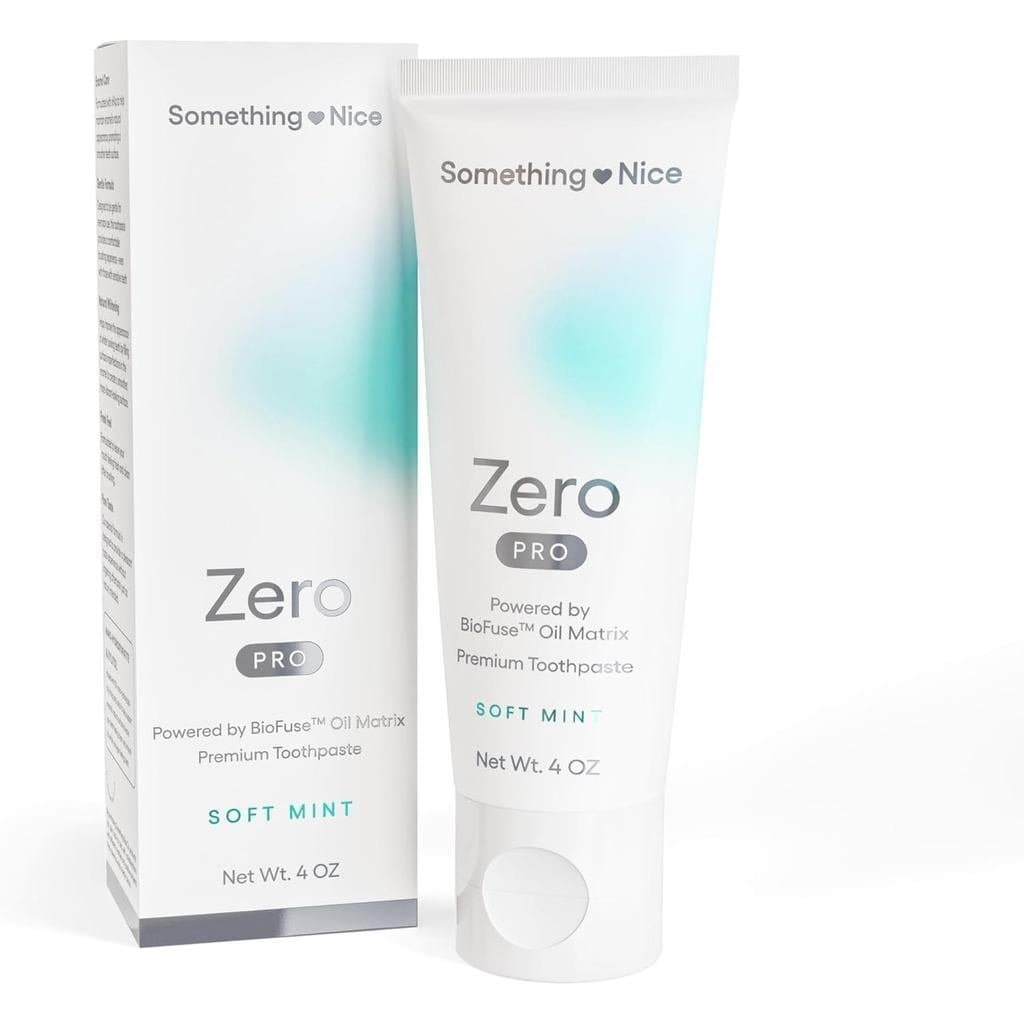 Pasta de Dentes SomethingNiceZeroPro - 10% Nano Hidroxiapatita, sem flúor, contém matriz de óleo BioFuse e possui propri