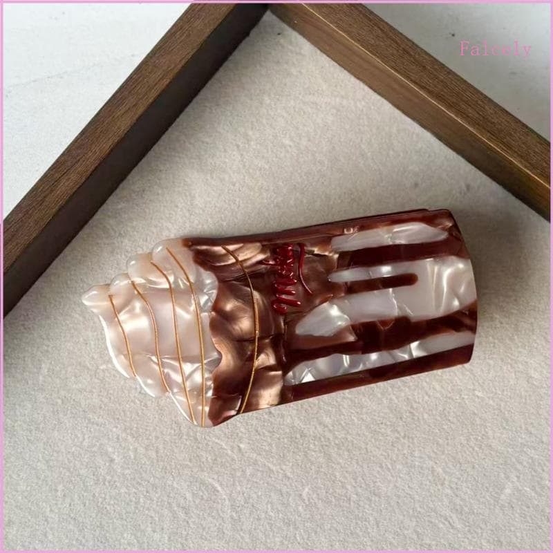 Presilha De Garra De Cabelo Falc Design De Copo De Acetato Para Estilo Diário E Uso Casual