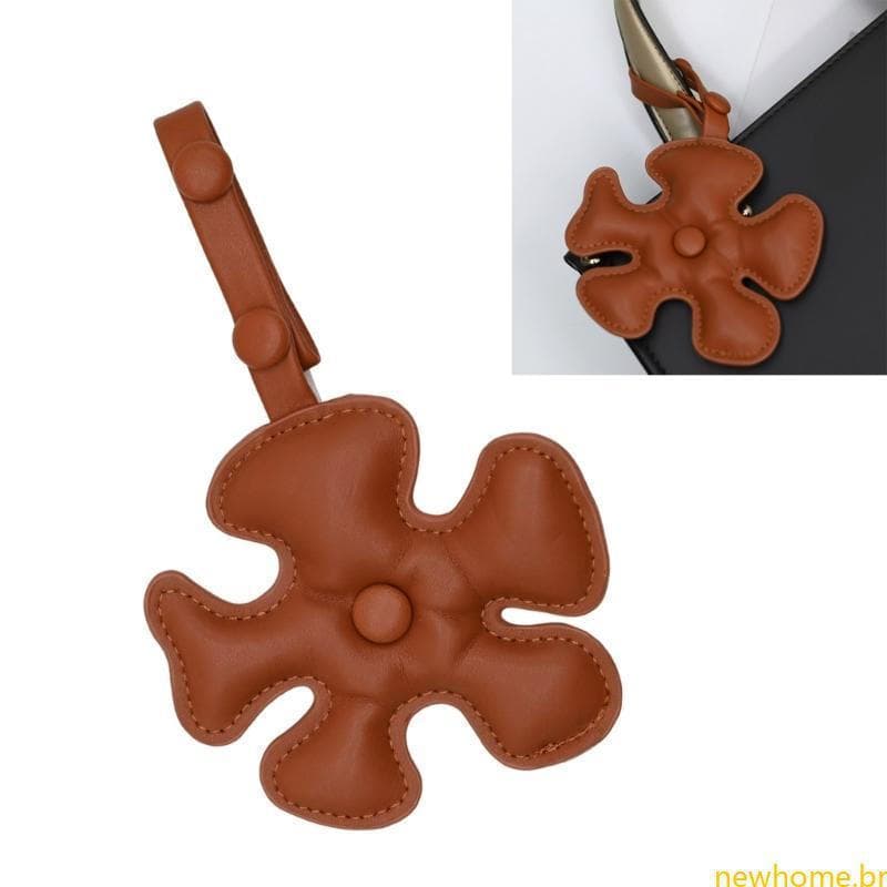 Novo Bonito Design Floral Couro Do Plutônio Chaveiro Saco Acessório Com Fecho Ajustável Perfeito