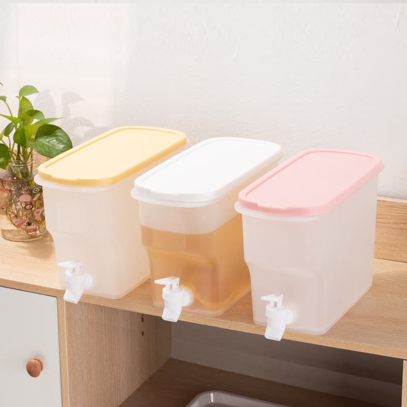 Grande capacidade geladeira garrafa de água fria frutas chá garrafa de água fria resistente a altas temperaturas balde d