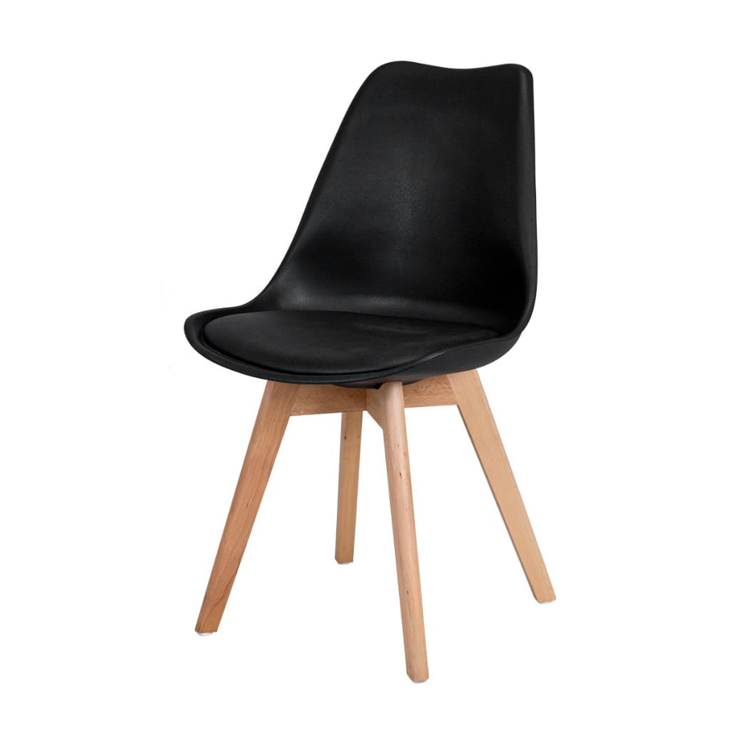 Cadeira Saarinen Wood Estofada em Polipropileno para Cozinha Sala e Escritório - Seat&co