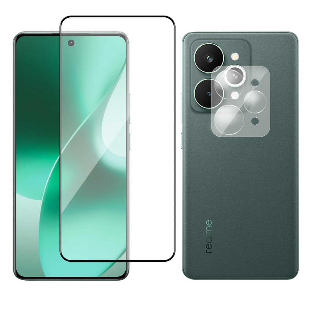 Película Vidro Curvada + Película Câmera Vidro P/ Realme 15 Pro 5G