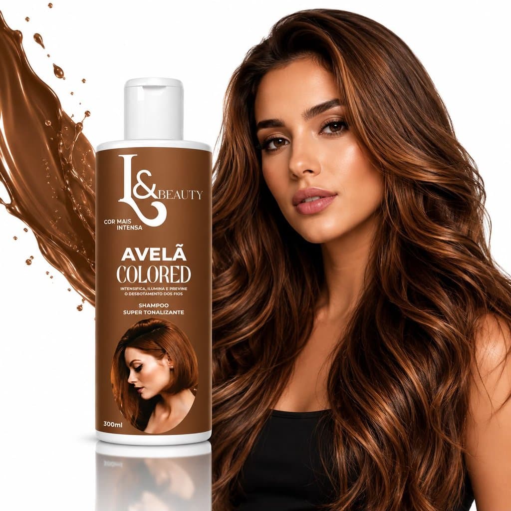 Shampoo Tonalizante Matizador Avelã 300ml - L&Beauty