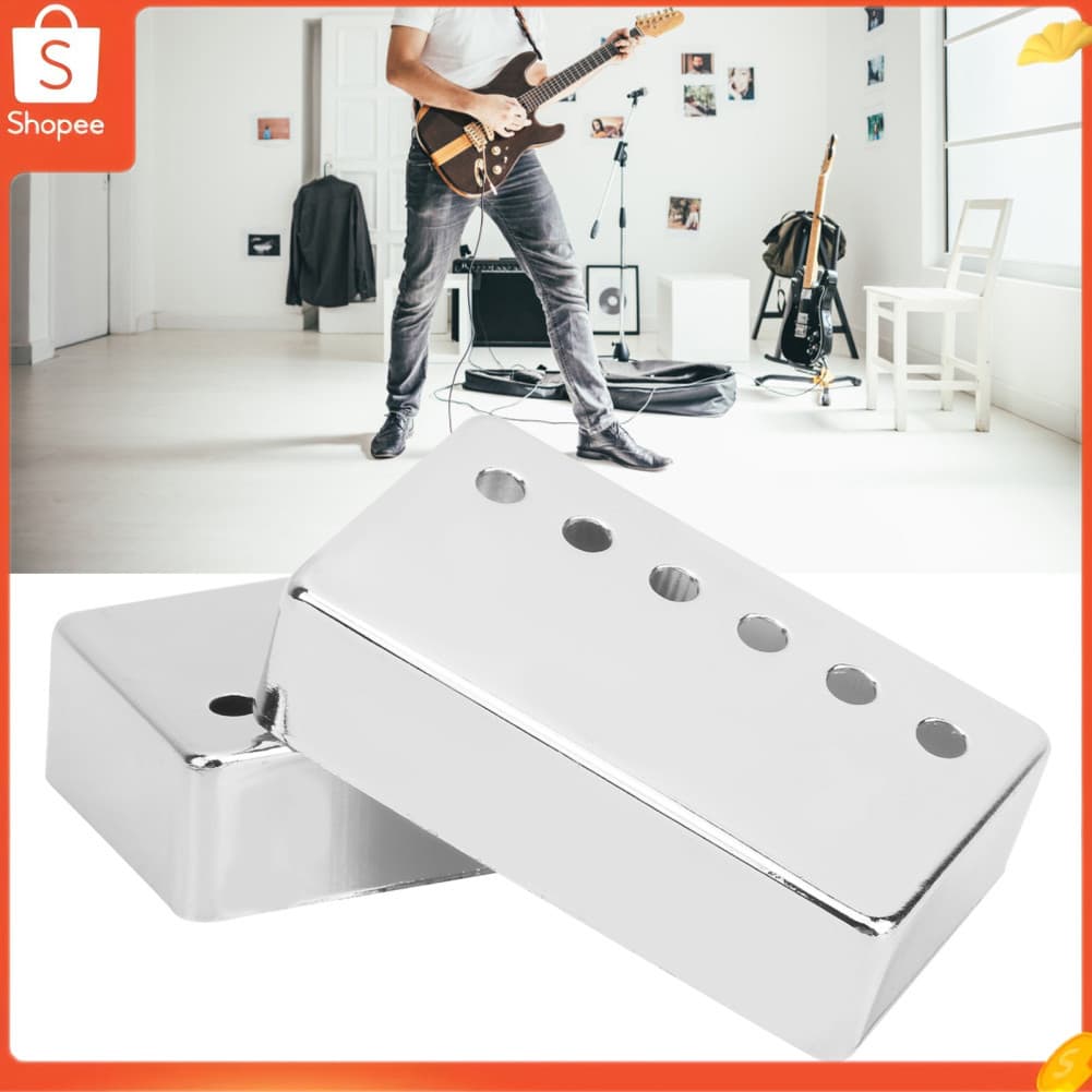 Xixian 2 unidades de capas de captador de guitarra elétrica 50 mm 52 mm espaçamento de conchas de substituição para