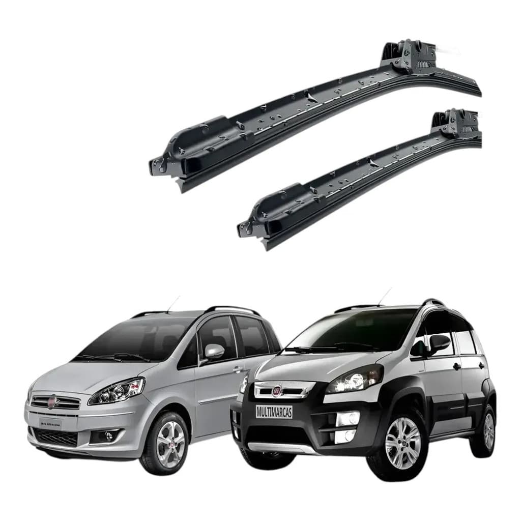 Par Palheta Limpador Fiat Idea 2010 A 2014