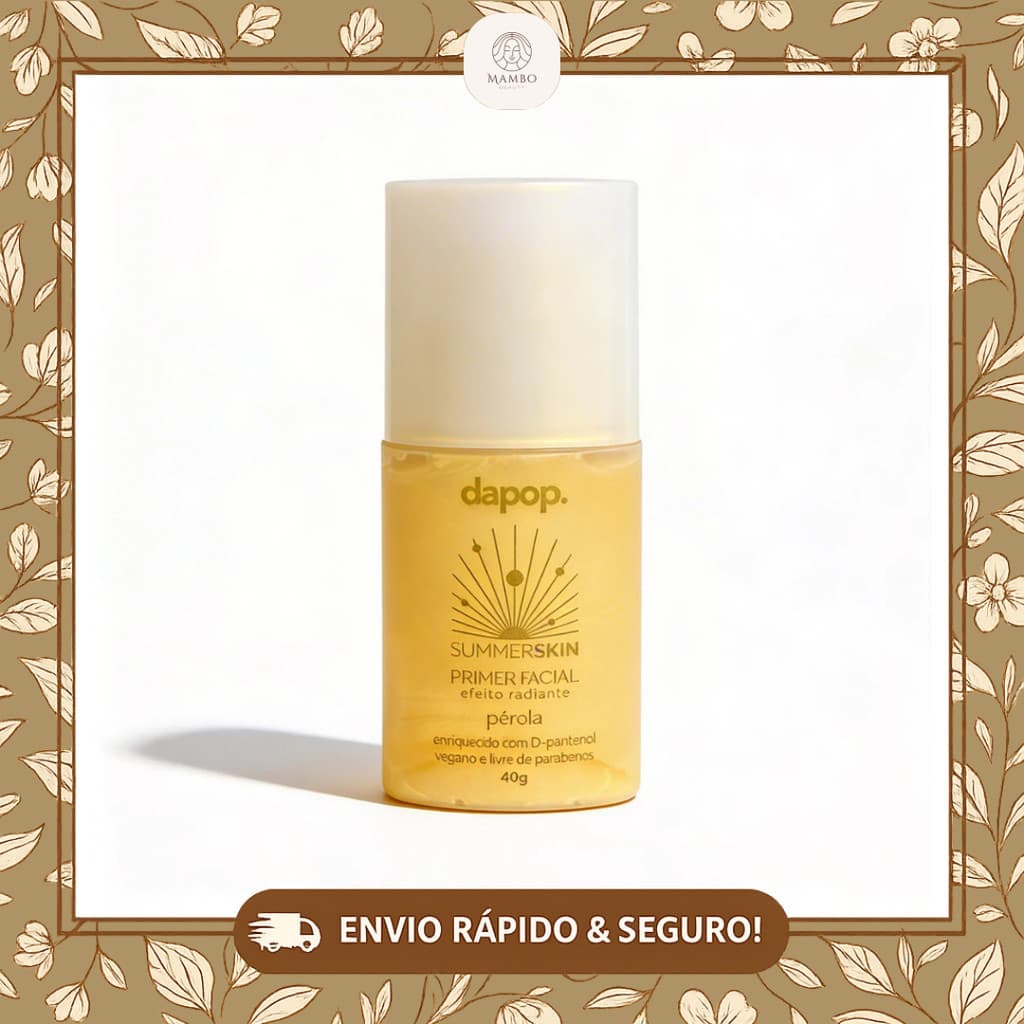 Primer Summer Skin Dapop Pérola ou Bronze Iluminador Efeito Glow Pele Uniforme - Envio Imediato