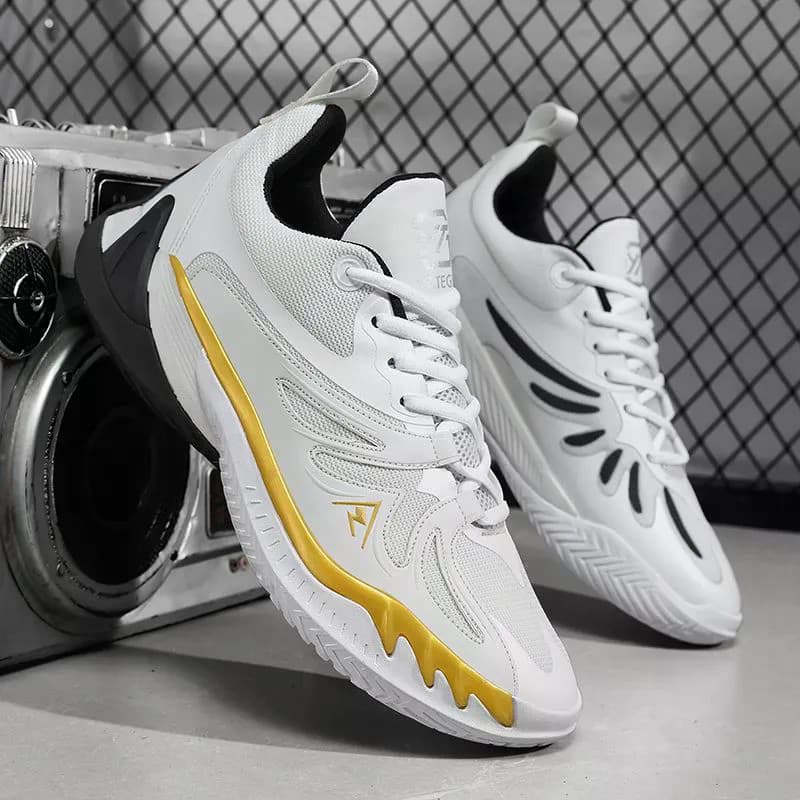 Novo estilo de basquete sapatos esportivos antiderrapante combate real tênis de basquete i