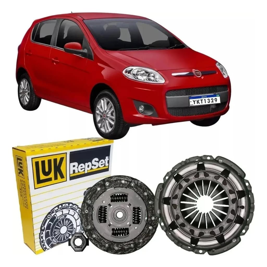 Kit Embreagem Luk 619300400 Fiat Novo Palio Grand Siena 1.4 8V 2012 a 2016 Original Completo Platô Disco