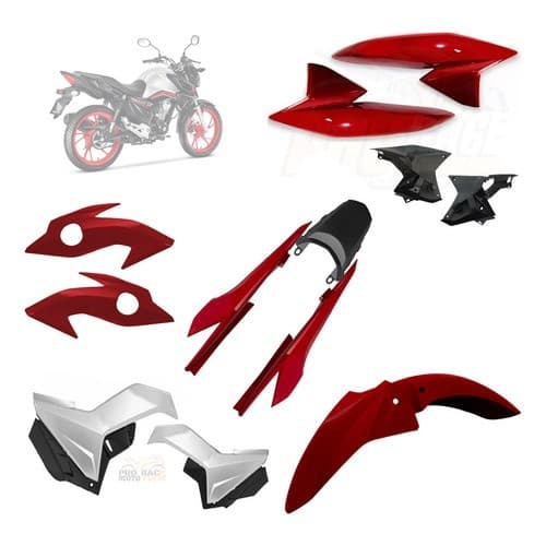 Kit Carenagem Modelo Original Roupa Plástica Moto Titan 2016 2017 2018 2019 2020 2021