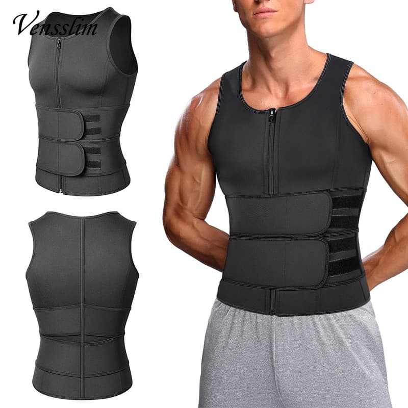 Venslim Corpo Shaper Emagrecimento Perda De Peso Com Cinto Masculino Treino Controle Barriga Compressão Sauna Ternos Cin