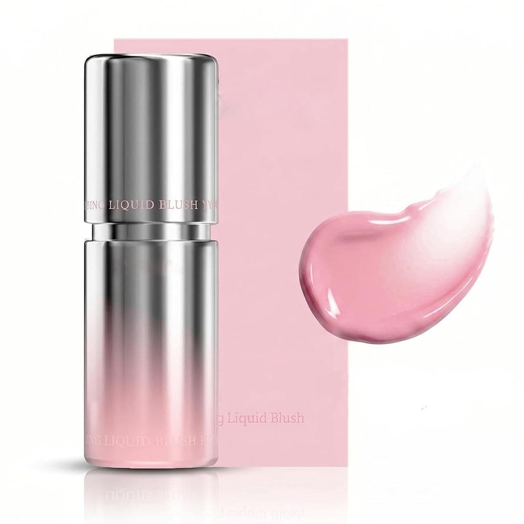 IwawBlush, Blush para Bochechas com Textura Gelatinosa e Ponta de Esponja, Blush Nude Matte Construível, Sensação Leve e