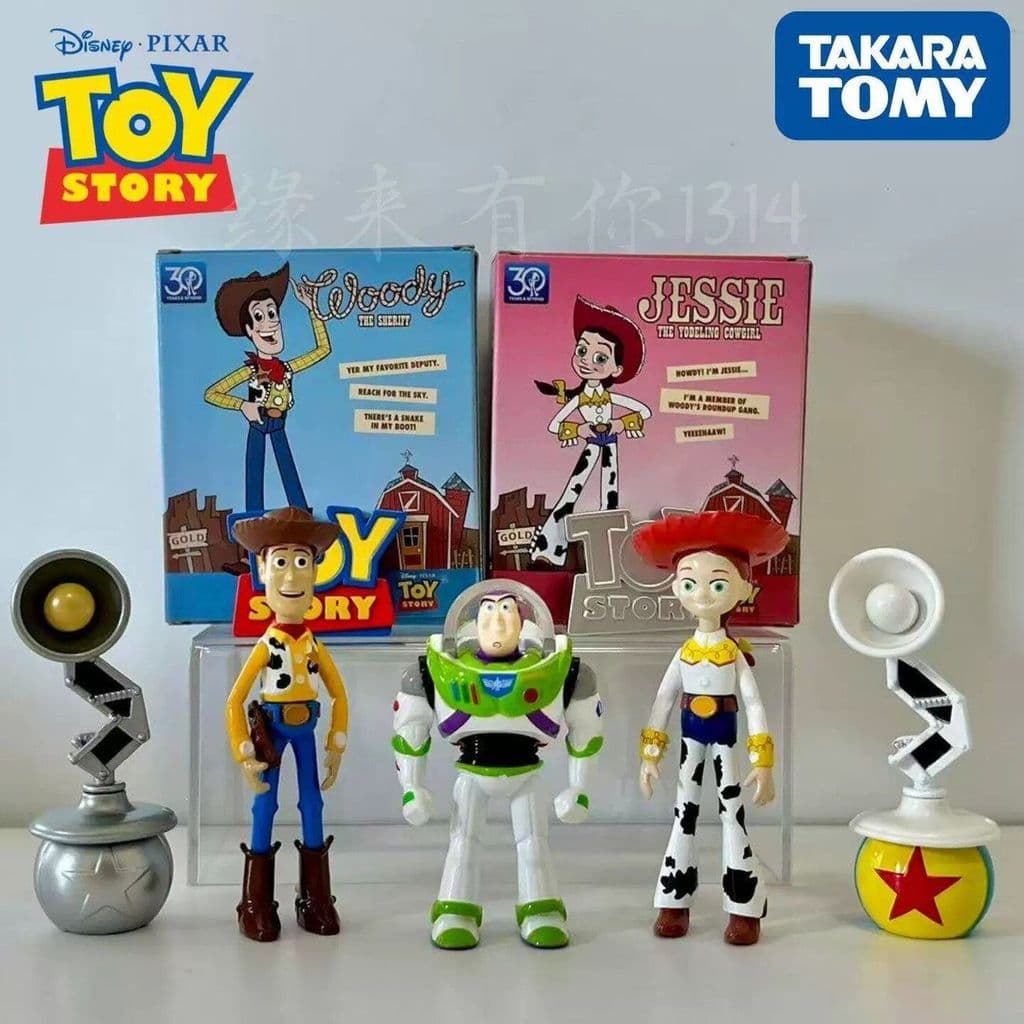 TOMY TOMY Genuíno Disney Toy Story 30o aniversário Woody Buzz Lightyear Pixar Light Toy