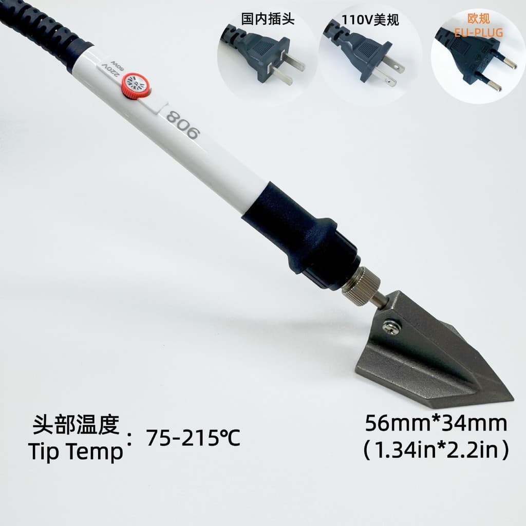 Ferramentas para caligrafia e pintura, ferro elétrico para emoldurar, ferro de aquecimento elétrico, ferro de so