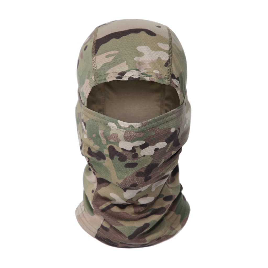 Camuflagem ao ar livre tático meia máscara facial respirável de secagem rápida Real CS proteção pesca montanhismo babado
