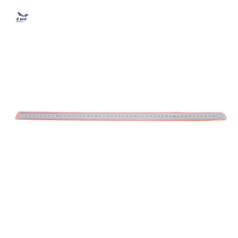Régua Métrica De Aço Inoxidável Direito Do Sulco De 50 cm