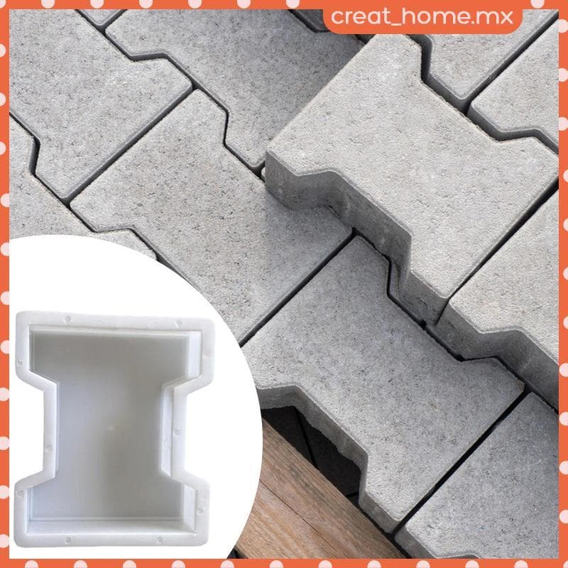 [Creat_home] Route Maker Modelo Piso Azulejo Estêncil Ornamento De Concreto Decoração Versátil Material Leve Para Parque