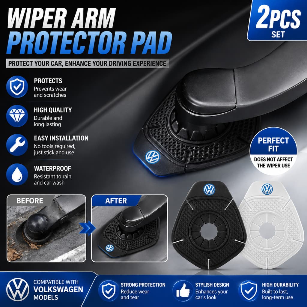 2 Pçs Preto Carro Pára-Brisa Limpador Braço Buraco Proteção Capa De Silicone Poeira Para VW Golf 7 5 4 6 Passat B6 Mk4 E
