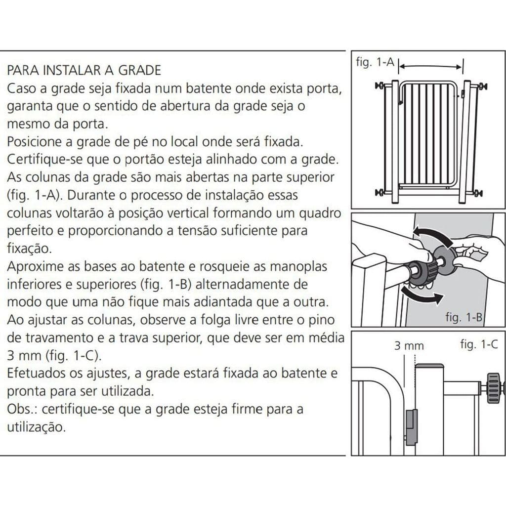 Grade de Proteção para Porta 65x70cm Kiddo cachorros seguranca