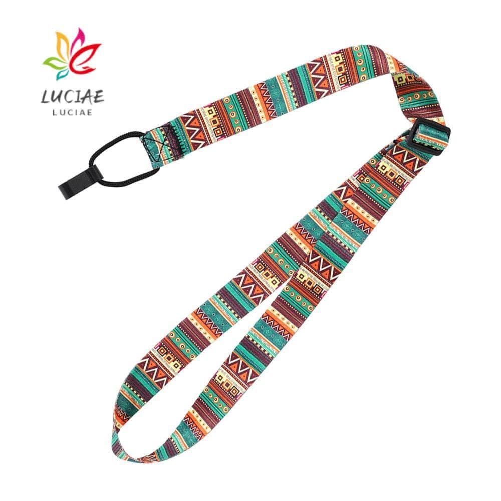 LUCIAE 2 Peças De Alça Para Ukulele , De Guitarra Colorida De Comprimento Ajustável Instrumento De Nylon + Poliéster