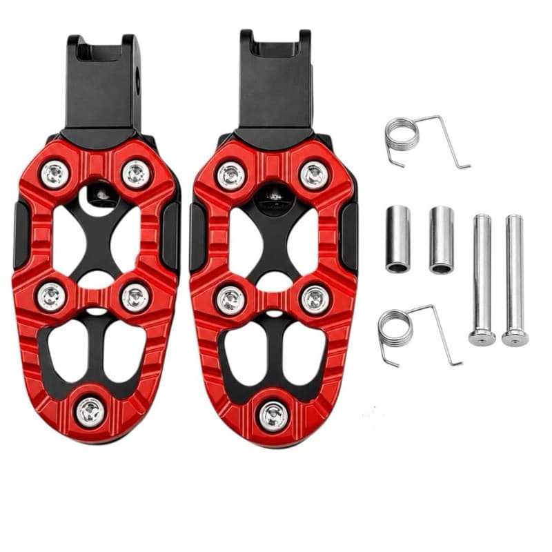 Par Pedaleira Pedal Xsport Moto Esportiva Traseira Universal Moderna