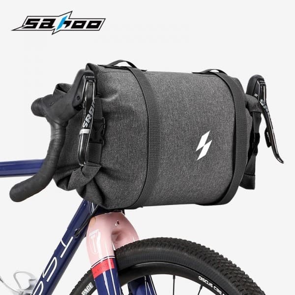 SAHOO Bolsa para cabeça de Mountain bike Bolsa para guidão de bicicleta de estrada Bolsa para torneira de grande capacid