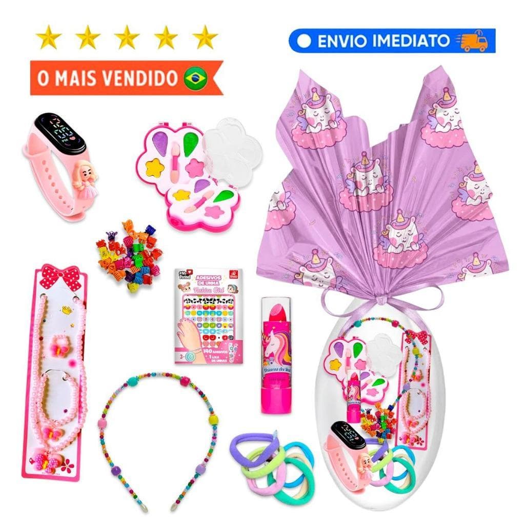 Ovo de Pascoa Maquiagem Infantil