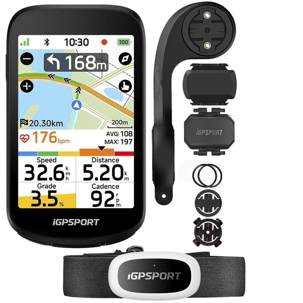 Ciclocomputador com GPS Igpsport BSC500 Tela Colorida Bundle