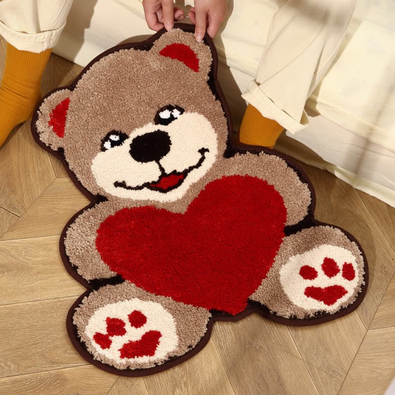 Care Bear Bonito Quarto Tapete de Cabeceira Tapete de Quarto Infantil em Formato Especial