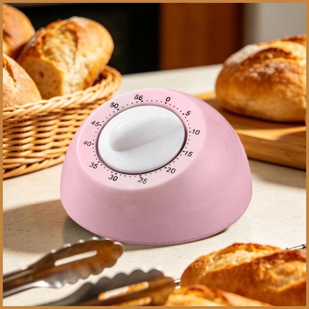 Temporizador de Cozinha Mecânico Manual, Relógio de Contagem Regressiva Visual, Adequado para Chefs e Professores como T