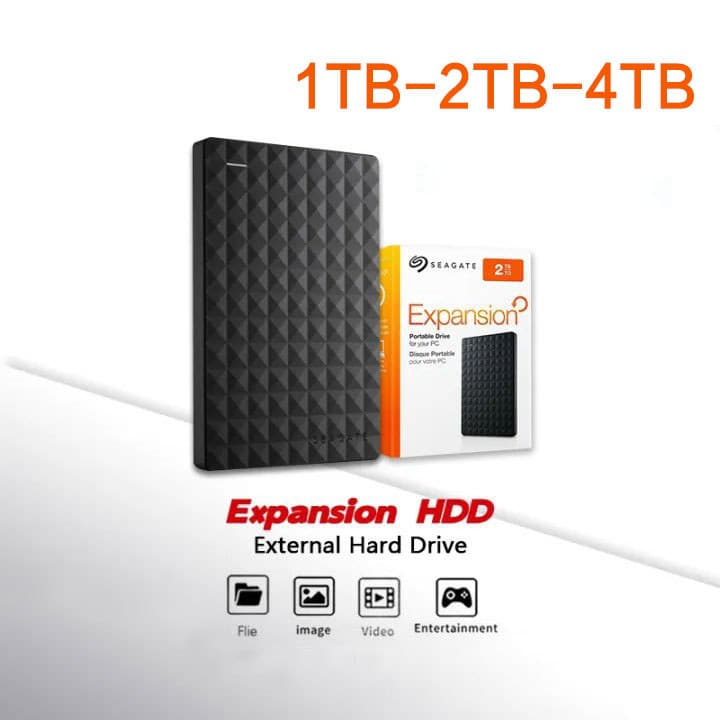 Seagate Original HDD Externo USB 3.0 Disco Rígido Portátil 1TB/2TB/4TB