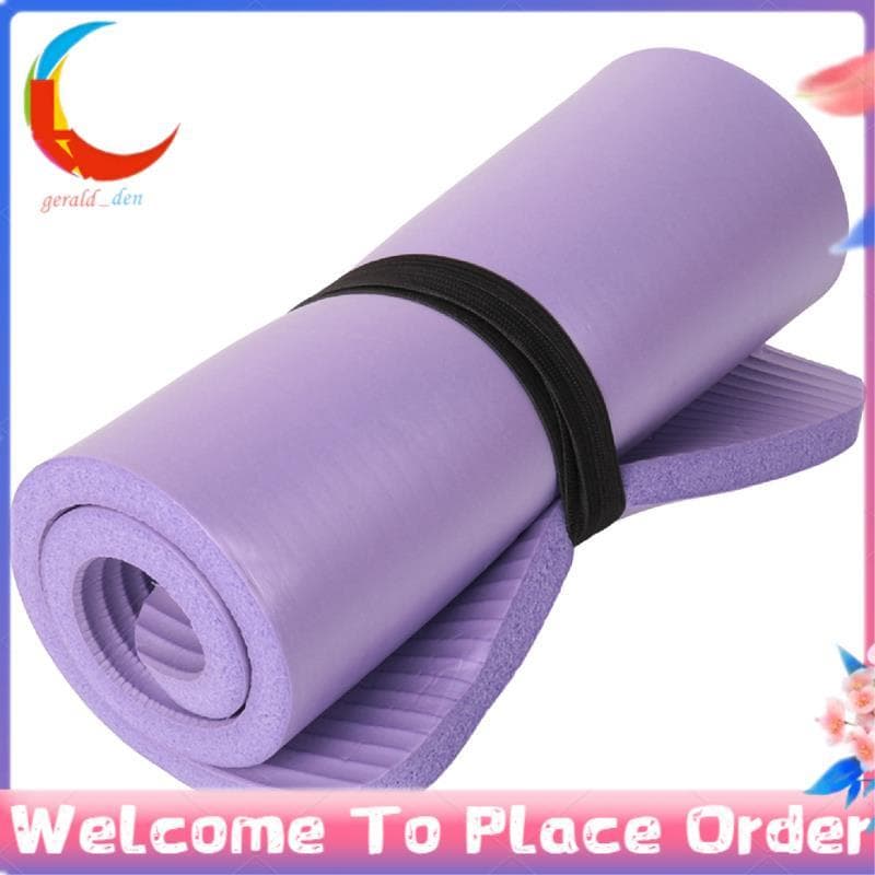 Joelheira De Yoga 15Mm Tapete Grande Grosso Pilates Exercício Fitness Treino Esteira Antiderrapante Tapetes De Acampamen