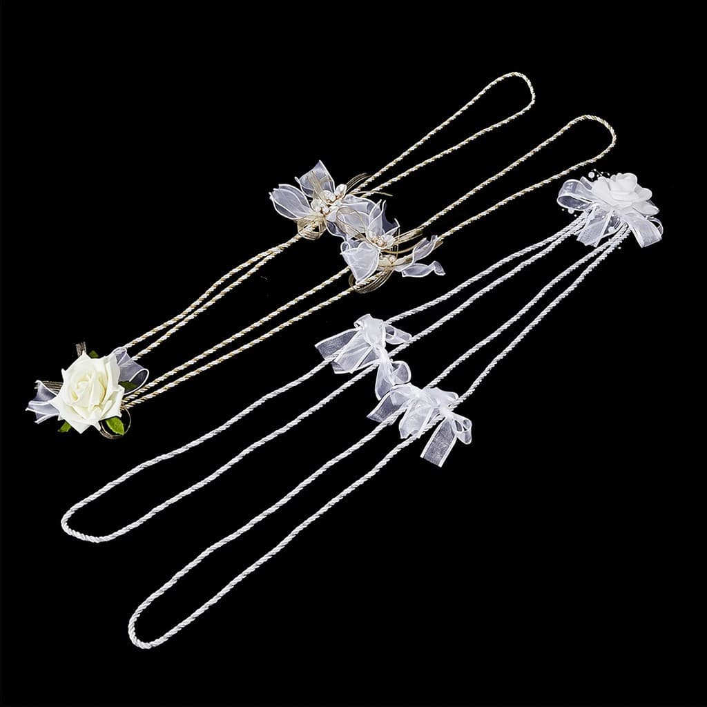 1 pacote de gravatas borboleta brancas para casamento, estilo novo, adequadas para a cerimônia de casamento dos noivos.