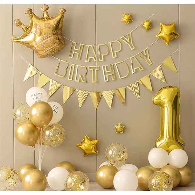 Decoração de aniversário conjunto de balões de aniversário de idosos adultos crianças festa de aniversário cena fundo de