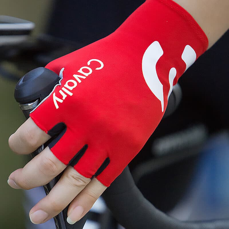 CAVALRY luvas de ciclismo vento quebrado meio dedo Mountain Road Bike luvas das mulheres dos homens esportes Fitness equ
