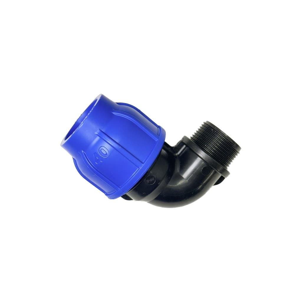 Joelho 90 Pead 40mm X 1.1/4" Rosca Macho Irritec