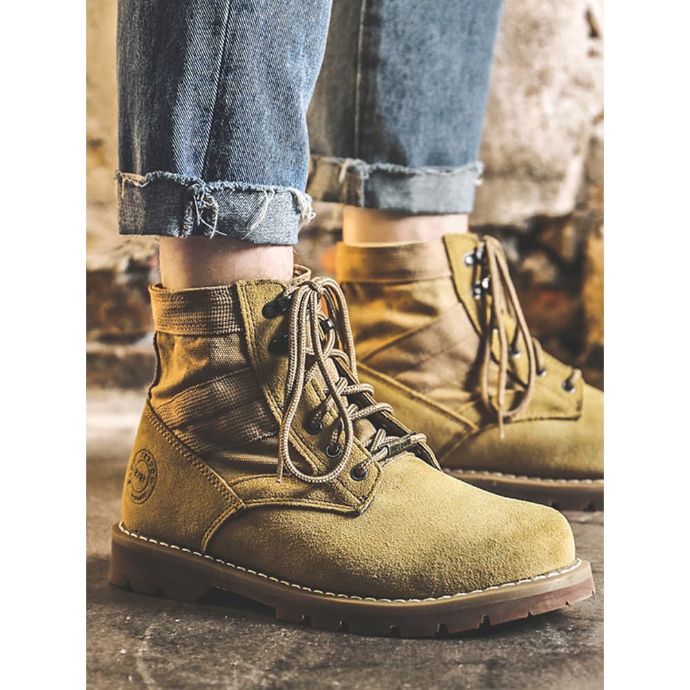 Martin botas masculinas primavera verão botas curtas de couro botas masculinas sapatos de alta qualidade botas de desert