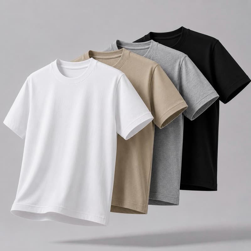 Kit 4 T-Shirt Cotton Feminina 100% Algodão Premium Lisa Casual Dia a Dia Academia Gym